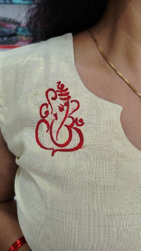 Elaan Onam Special Ganapathy Embroidery