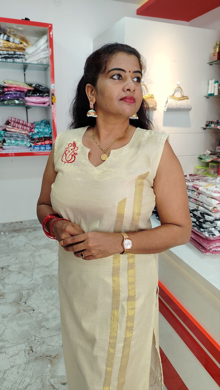 Onam Special Ganapathy Embroidery