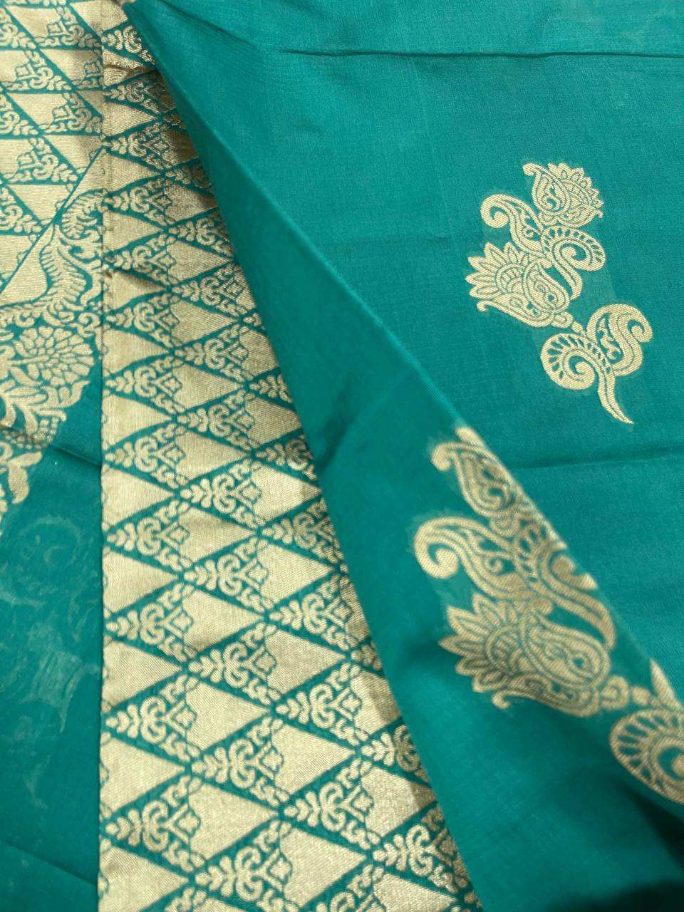 Green Semi Silk Saree