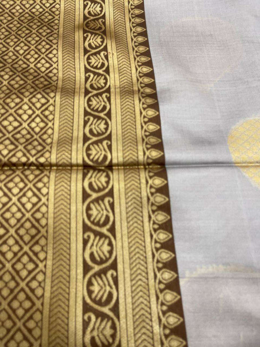 Silver Semi Silk Saree