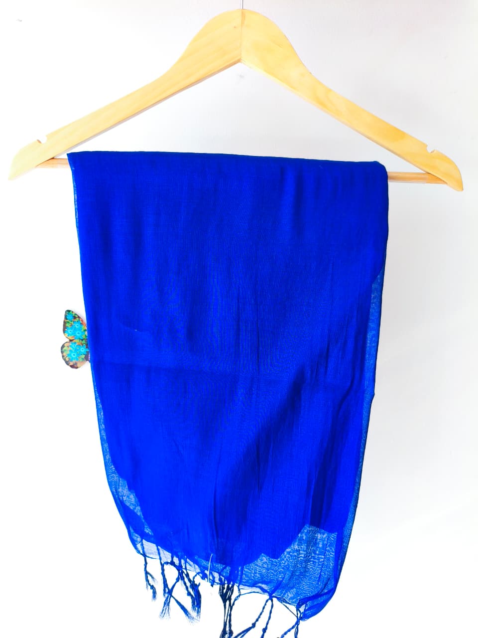 Blue Mul Tissue Saree