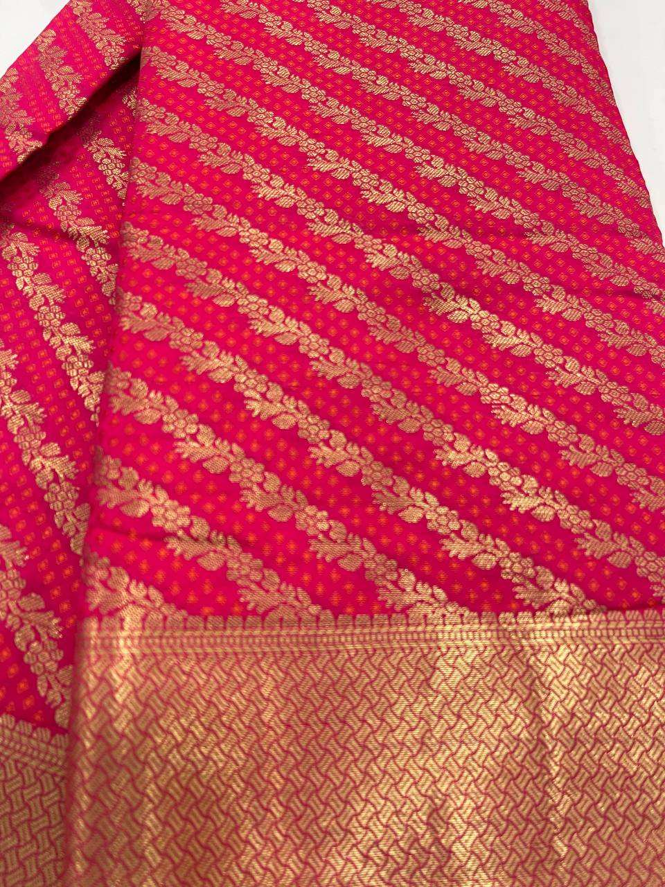Pink Color Kanchipuram Silk Saree