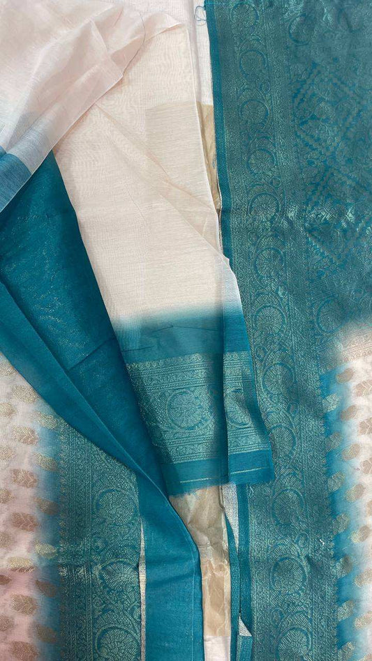 Semi Banarasi Silk Sarees - Elegant The Style Sanctuary