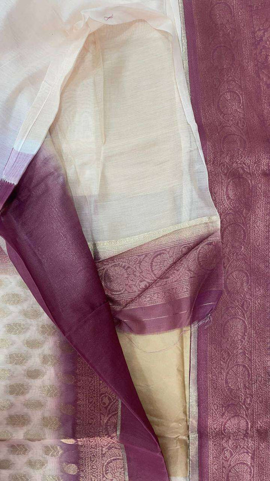 Semi Banarasi Silk Sarees - Elegant The Style Sanctuary
