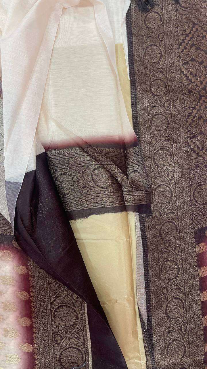 Semi Banarasi Silk Sarees - Elegant The Style Sanctuary