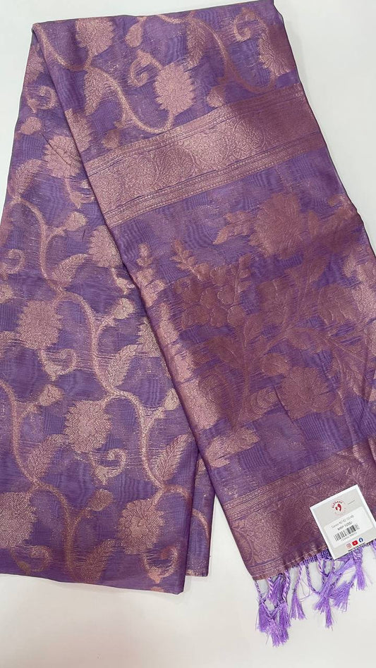 Semi Banarasi Silk Sarees - Elegant The Style Sanctuary