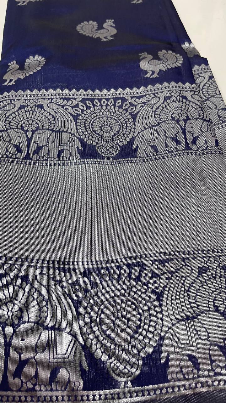 Semi Banarasi Silk Sarees - Elegant The Style Sanctuary