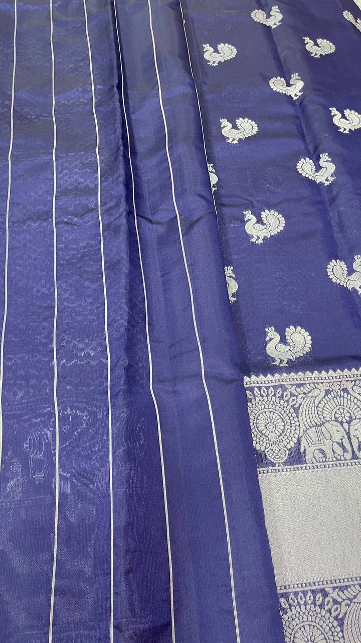 Semi Banarasi Silk Sarees - Elegant The Style Sanctuary