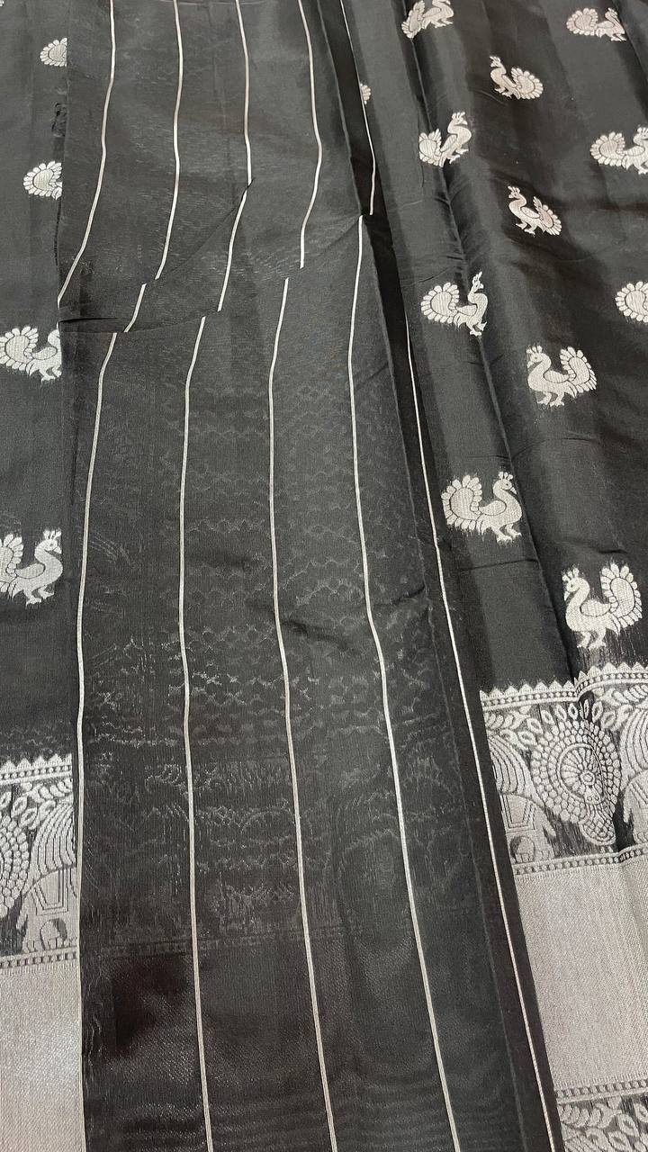 Semi Banarasi Silk Sarees - Elegant The Style Sanctuary