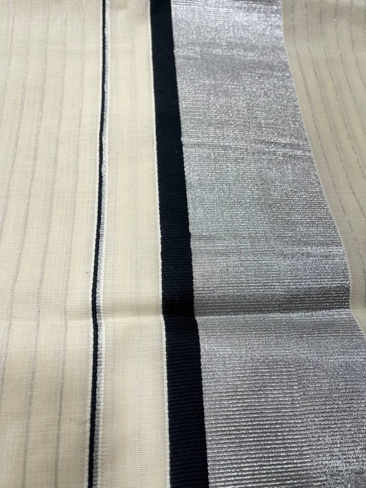 Set Saree | Cotton | Silver-Zari Boarder