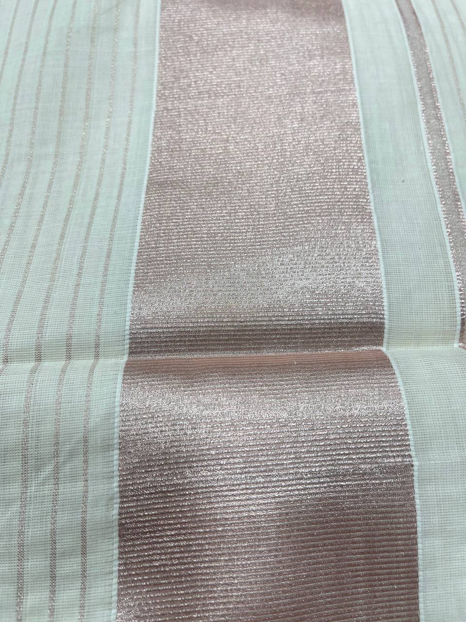 Set Saree | Cotton | Rose Zari Boarder
