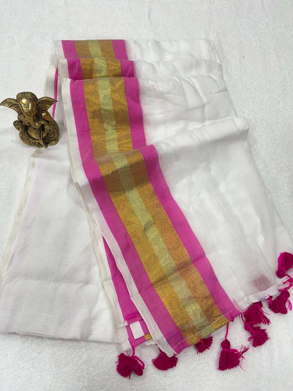 Mul Cotton Onam Saree