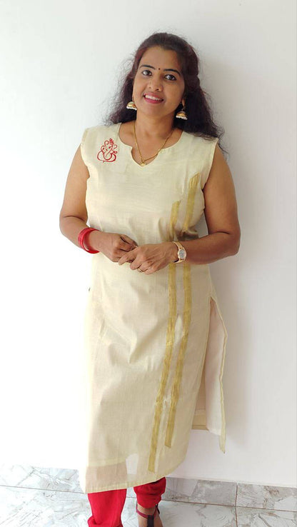 Elaan Onam Special Ganapathy Embroidery