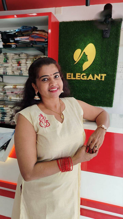Elaan Onam Special Ganapathy Embroidery