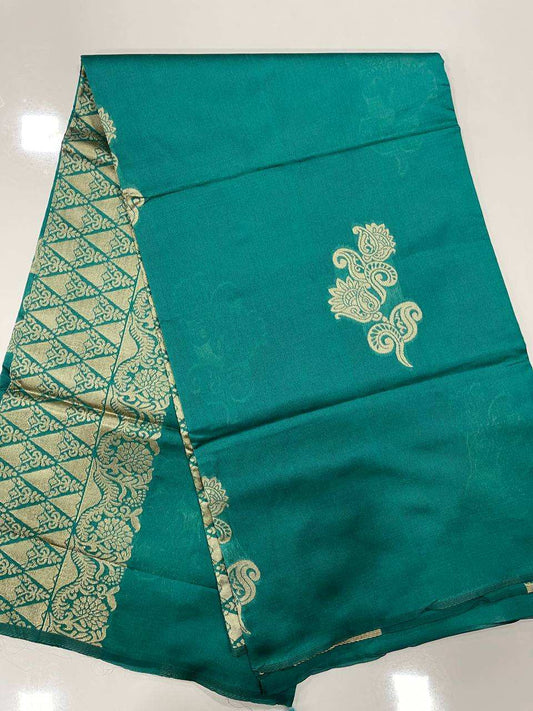 Green Semi Silk Saree