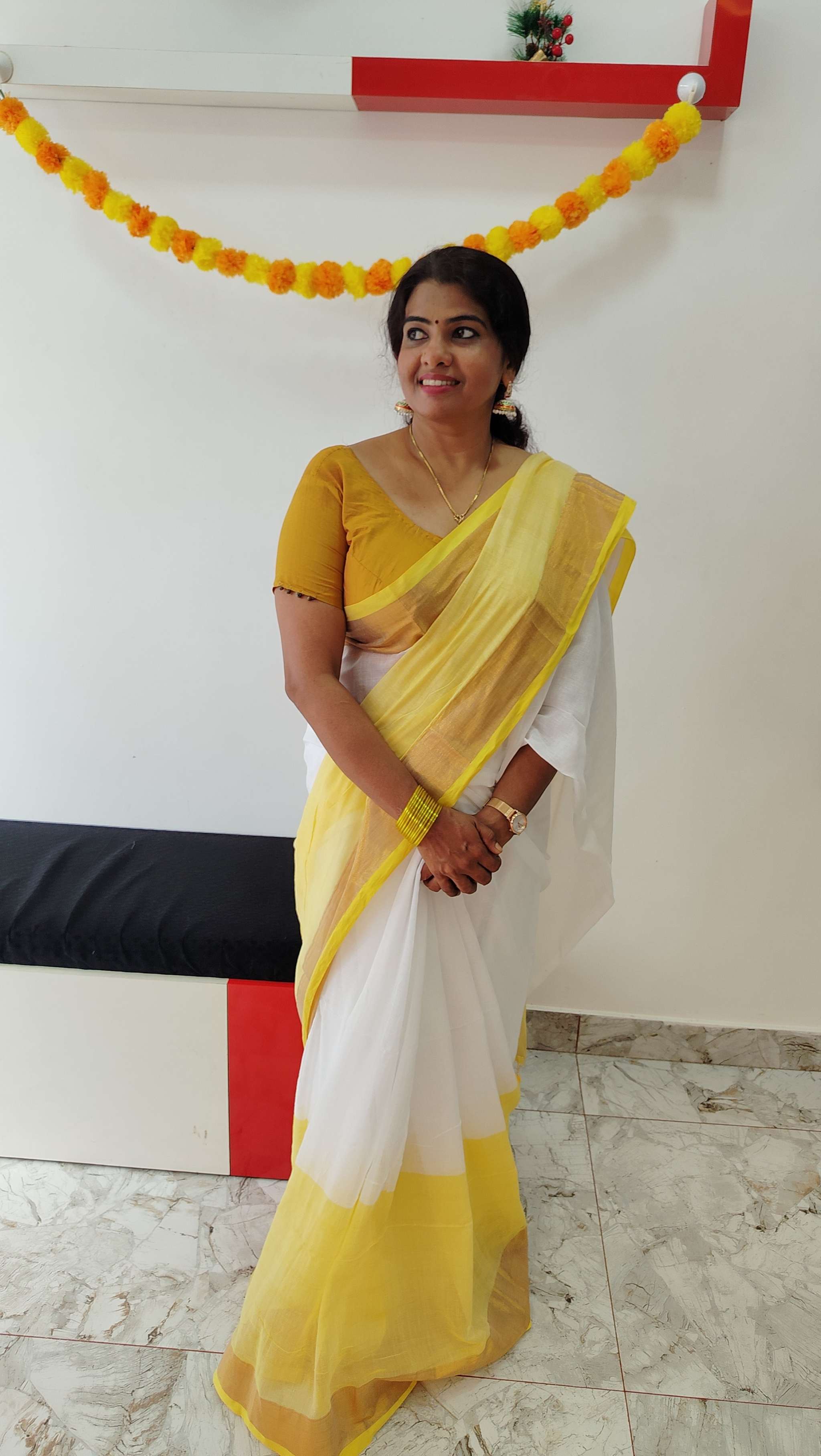 Mul Cotton Onam Saree