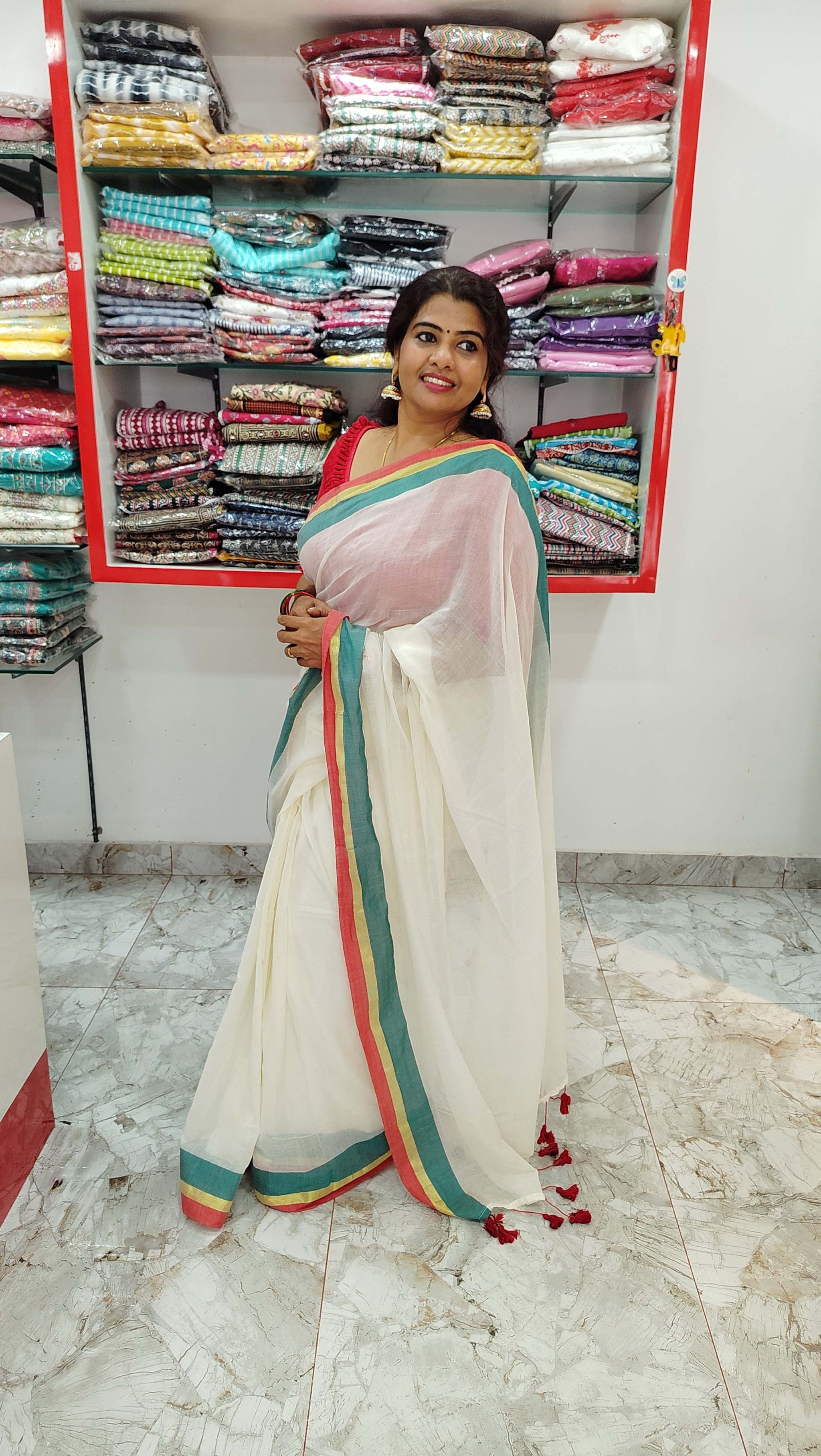 Mul Cotton Onam Saree