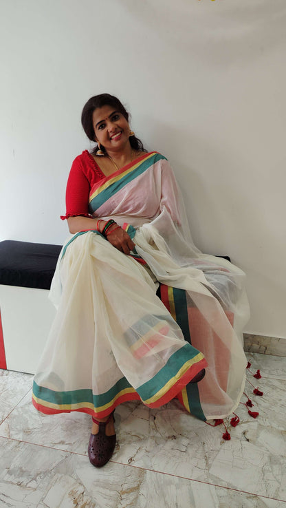 Mul Cotton Onam Saree