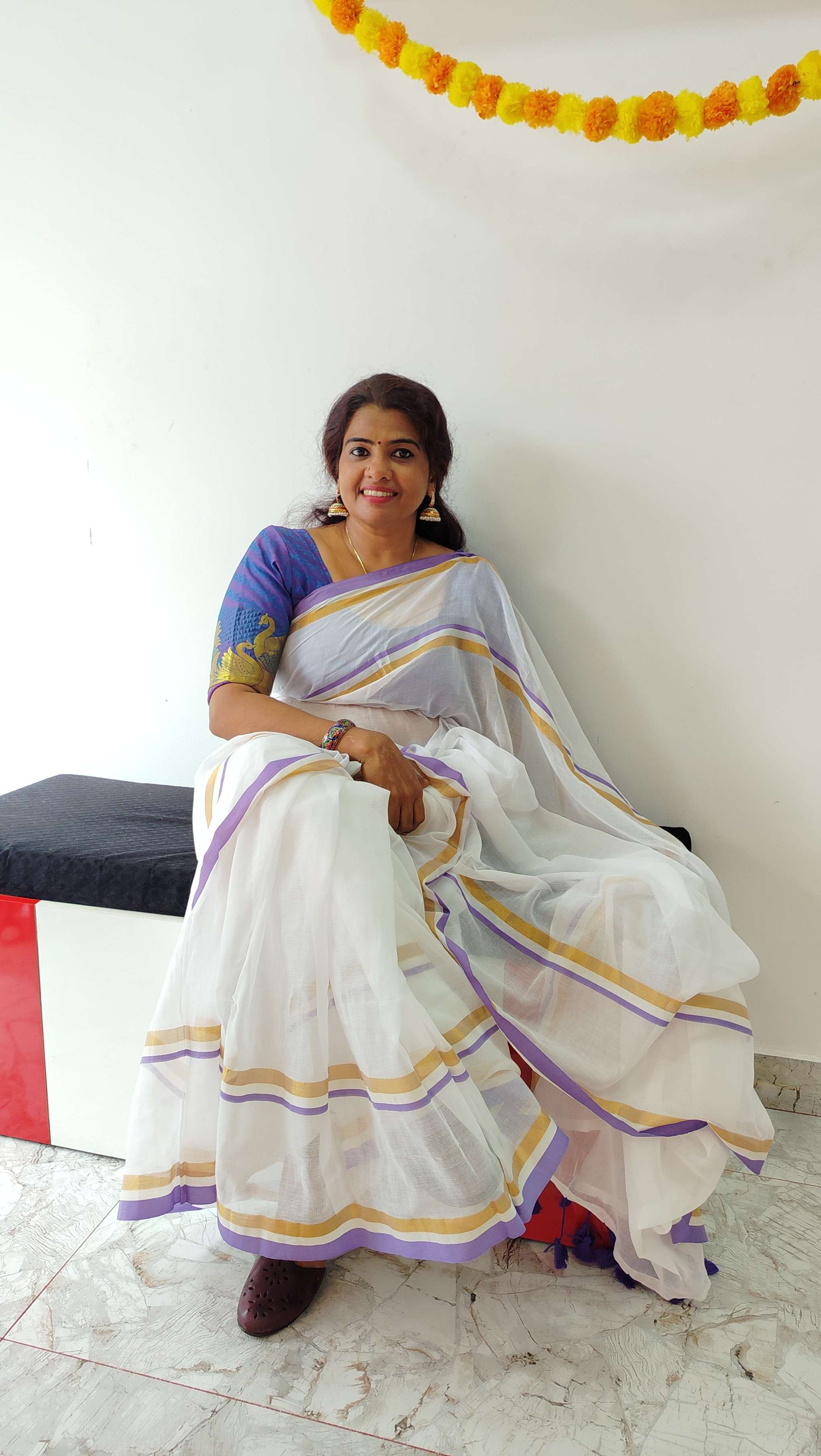 Mul Cotton Onam Saree