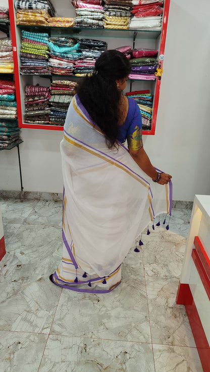 Mul Cotton Onam Saree