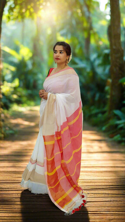 Mul Cotton Onam Saree Collection | Traditional Festive Sarees Online