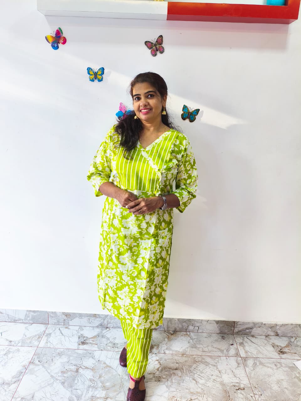 Affordable Green Cord Set, Pure Jaipur Cotton