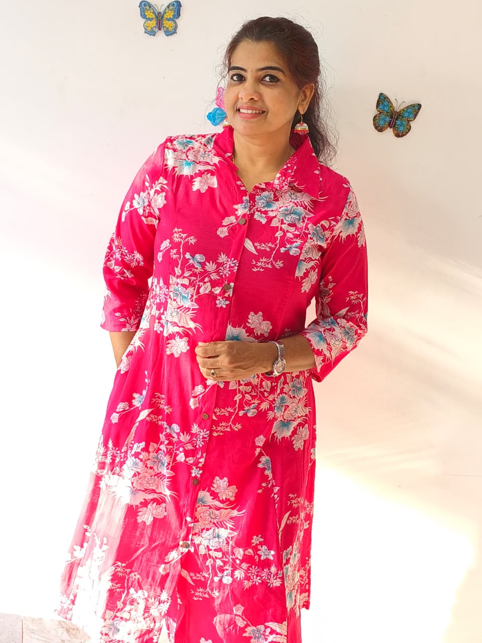 Affordable Rani Pink Cord Set, Rayon