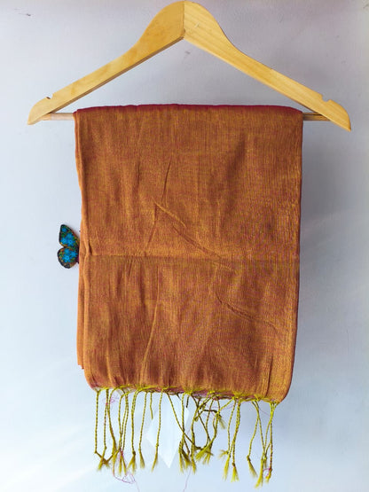 Golden Mul Tissue Saree