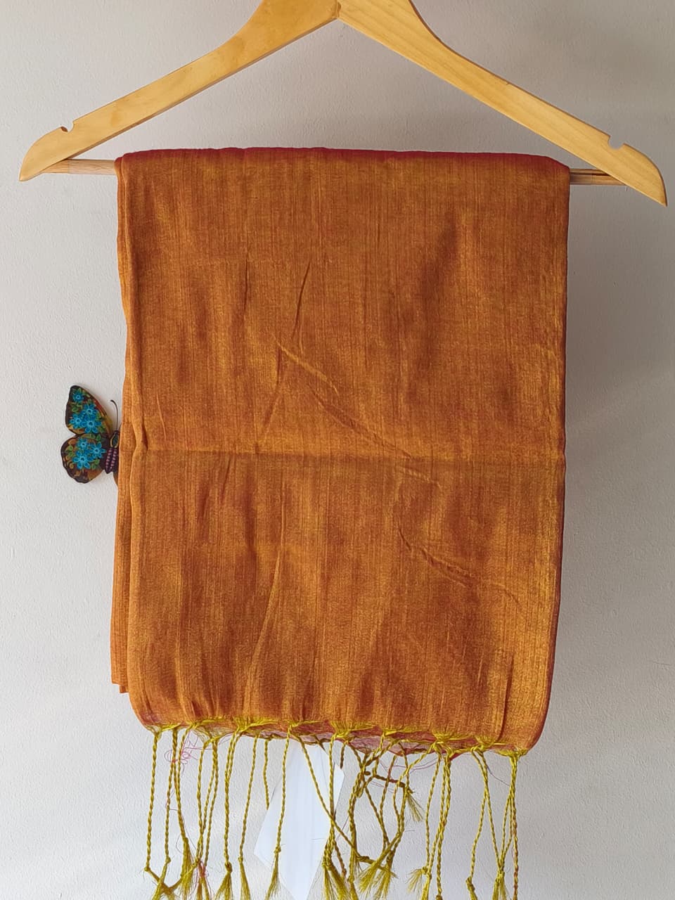 Golden Mul Tissue Saree