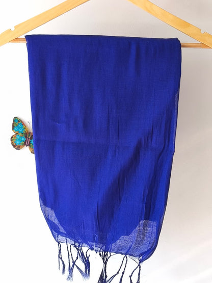 Blue Mul Tissue Saree 
