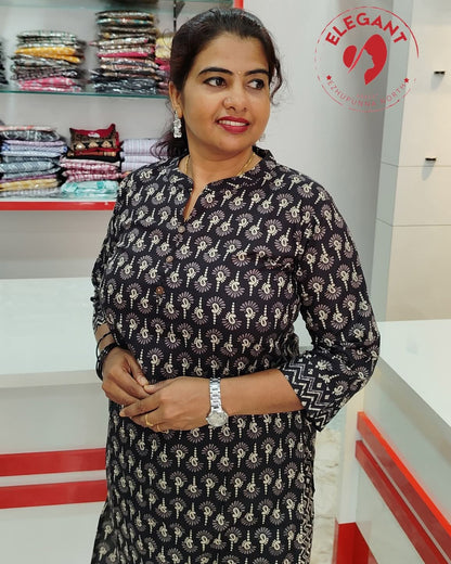 Black Camric Cotton Cord Set