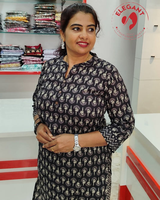 Black Camric Cotton Cord Set