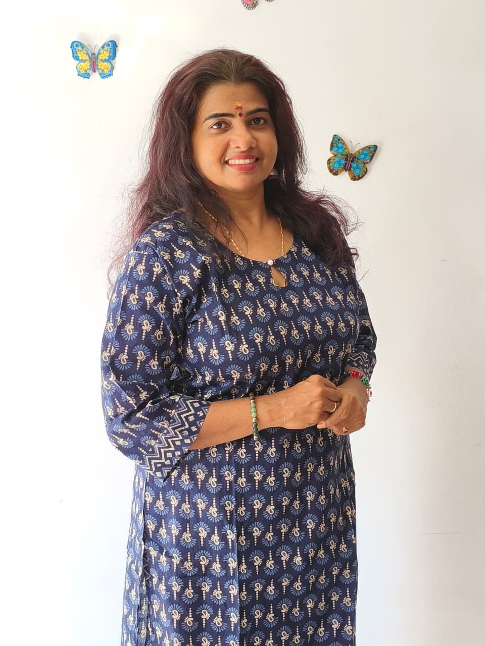 Blue Camric Cotton Cord Set