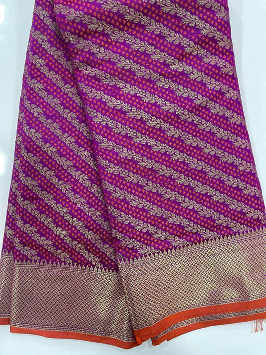 Purple Color Kanchipuram Silk Saree