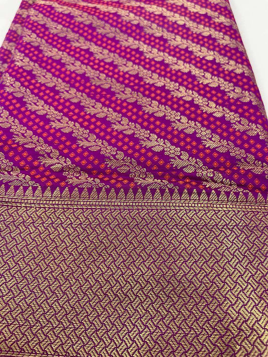 Purple Color Kanchipuram Silk Saree