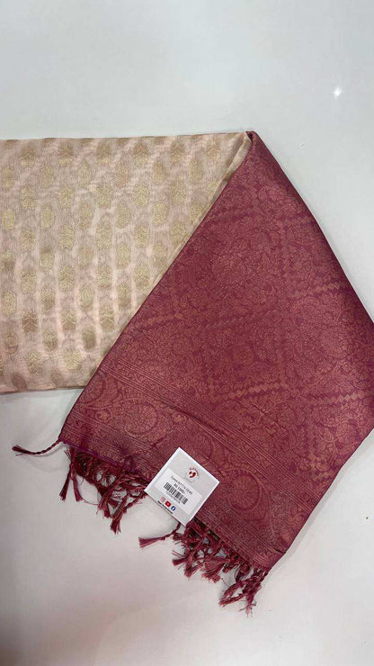 Semi Banarasi Silk Sarees - Elegant The Style Sanctuary