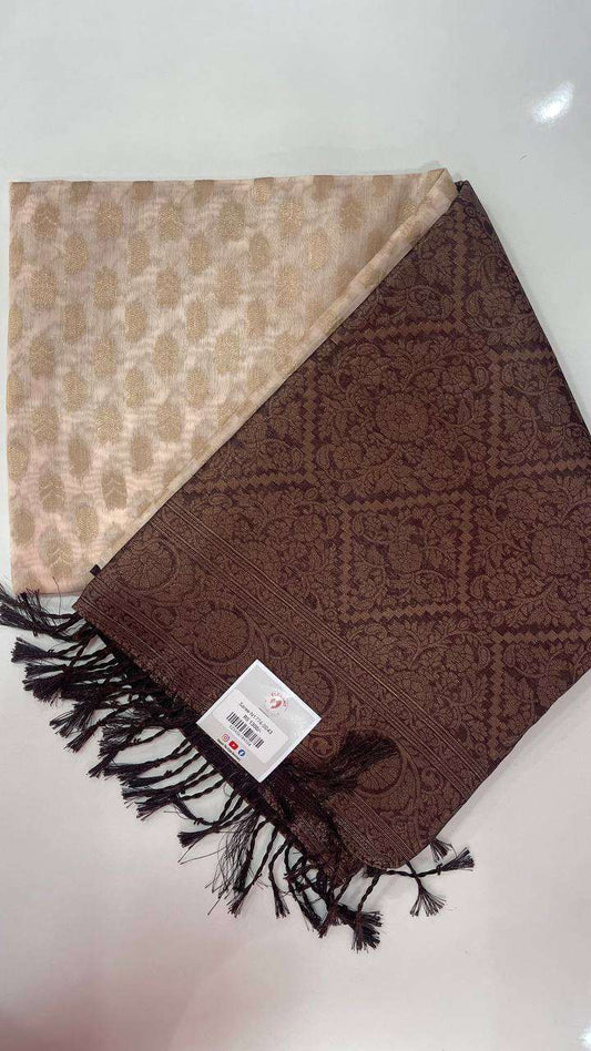 Semi Banarasi Silk Sarees - Elegant The Style Sanctuary