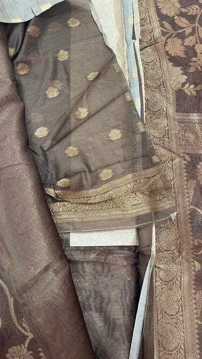 Semi Banarasi Silk Sarees - Elegant The Style Sanctuary