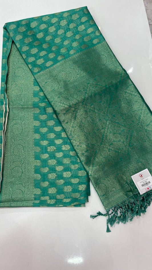 Semi Banarasi Silk Sarees - Elegant The Style Sanctuary