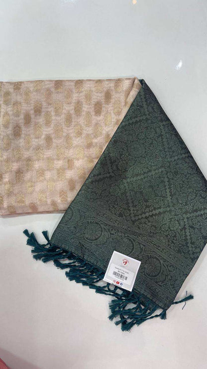 Semi Banarasi Silk Sarees - Elegant The Style Sanctuary