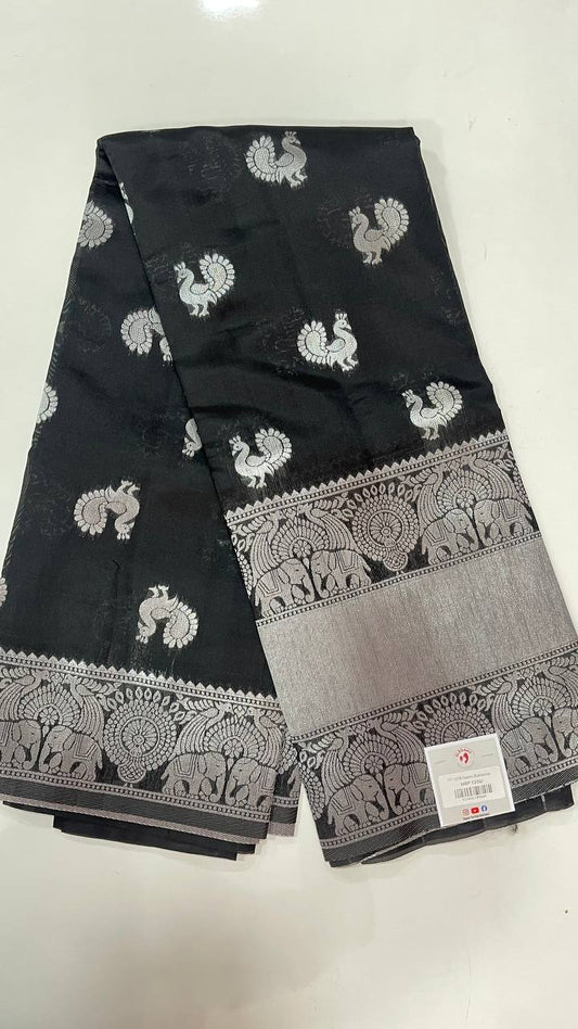 Semi Banarasi Silk Sarees - Elegant The Style Sanctuary