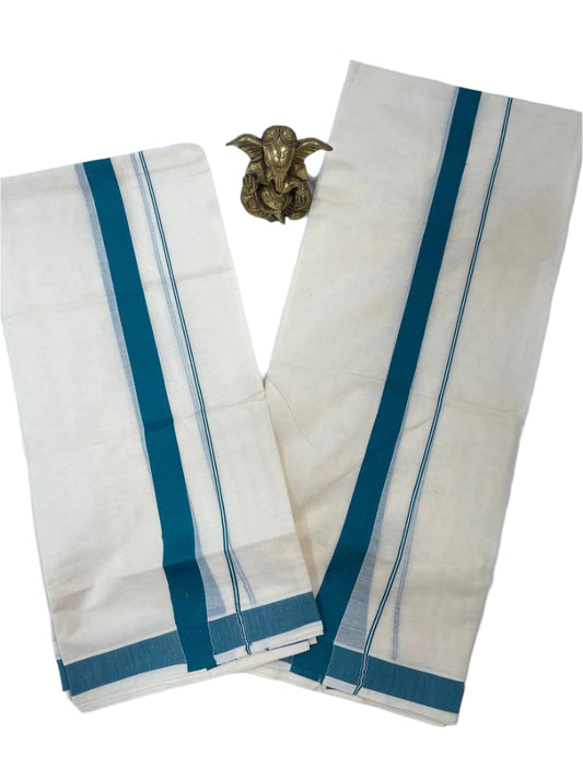 set mund with blue stripes 