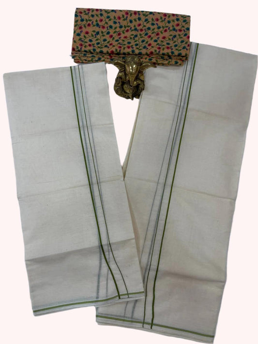 Green eerkilikkara Set Mundu